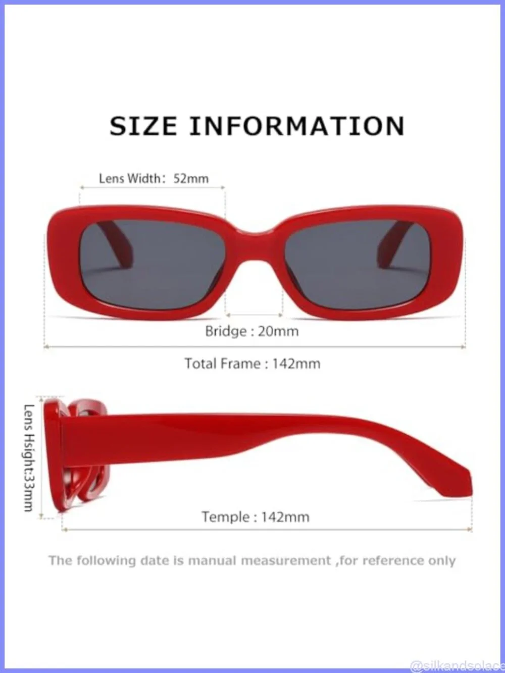 Retro Square Sunglasses UV400 Full Frame Shades for Outdoor